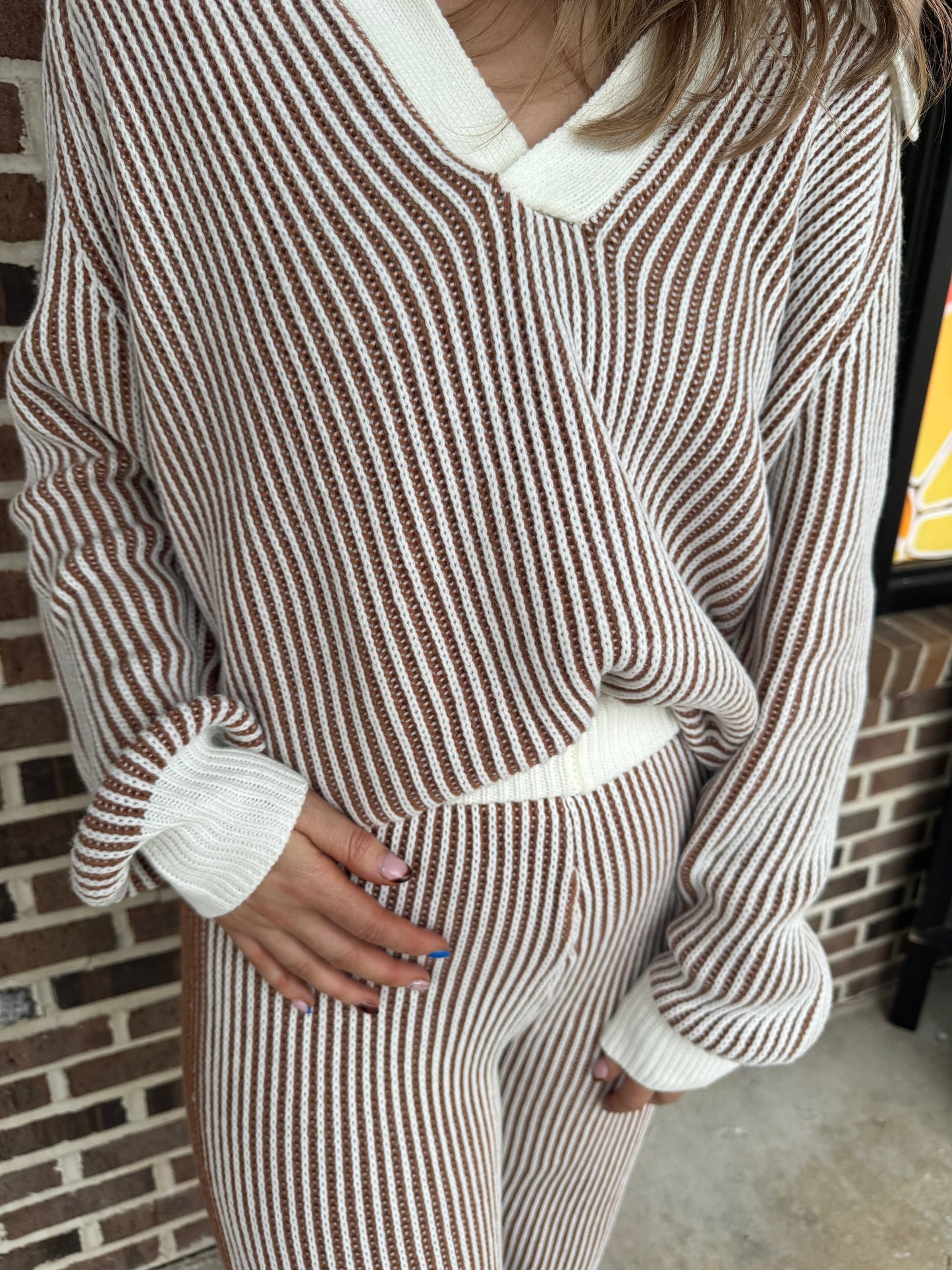 Tessa Two Tone Sweater Set