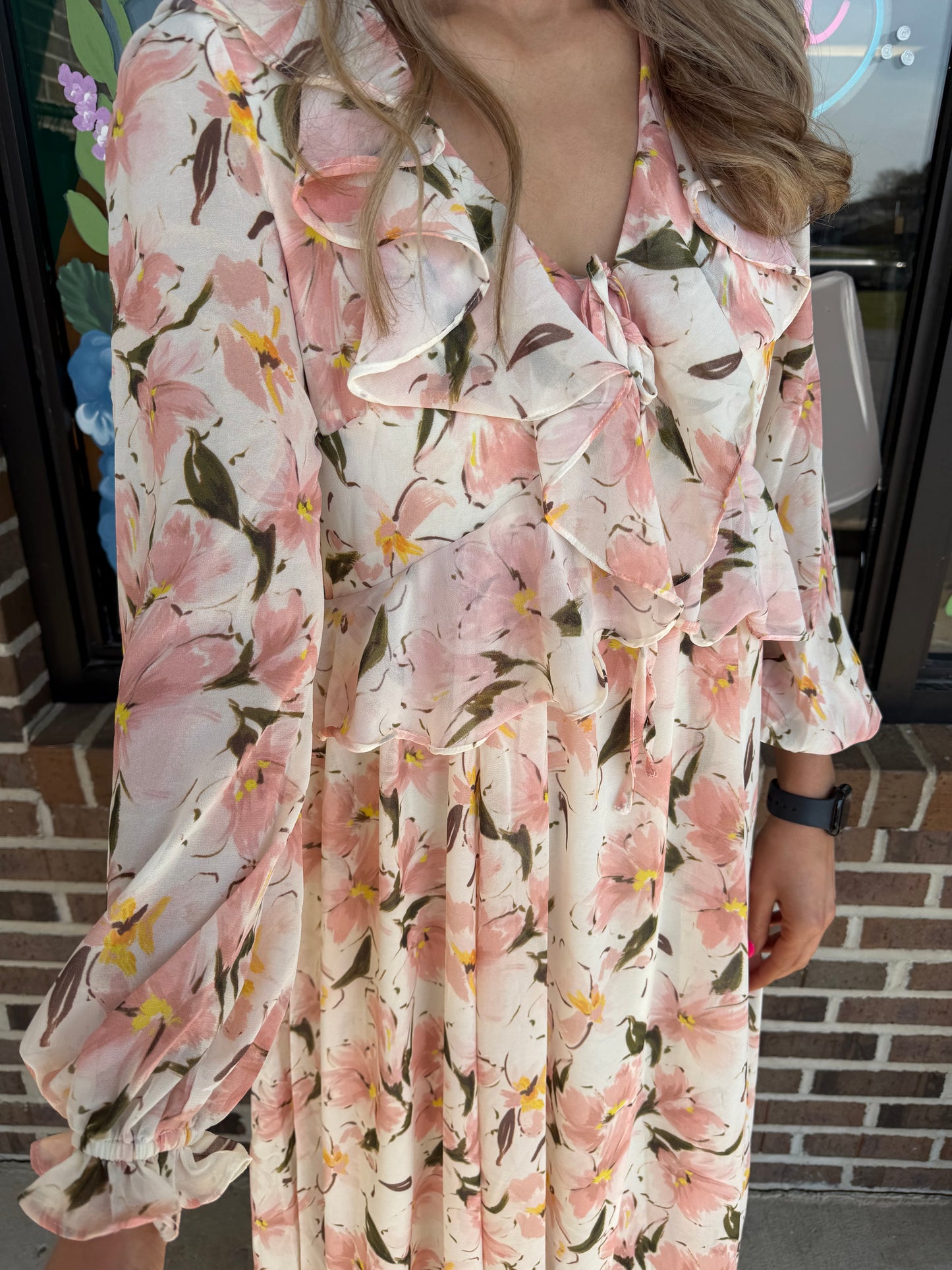 Rally Ruffled Floral Maxi Dress