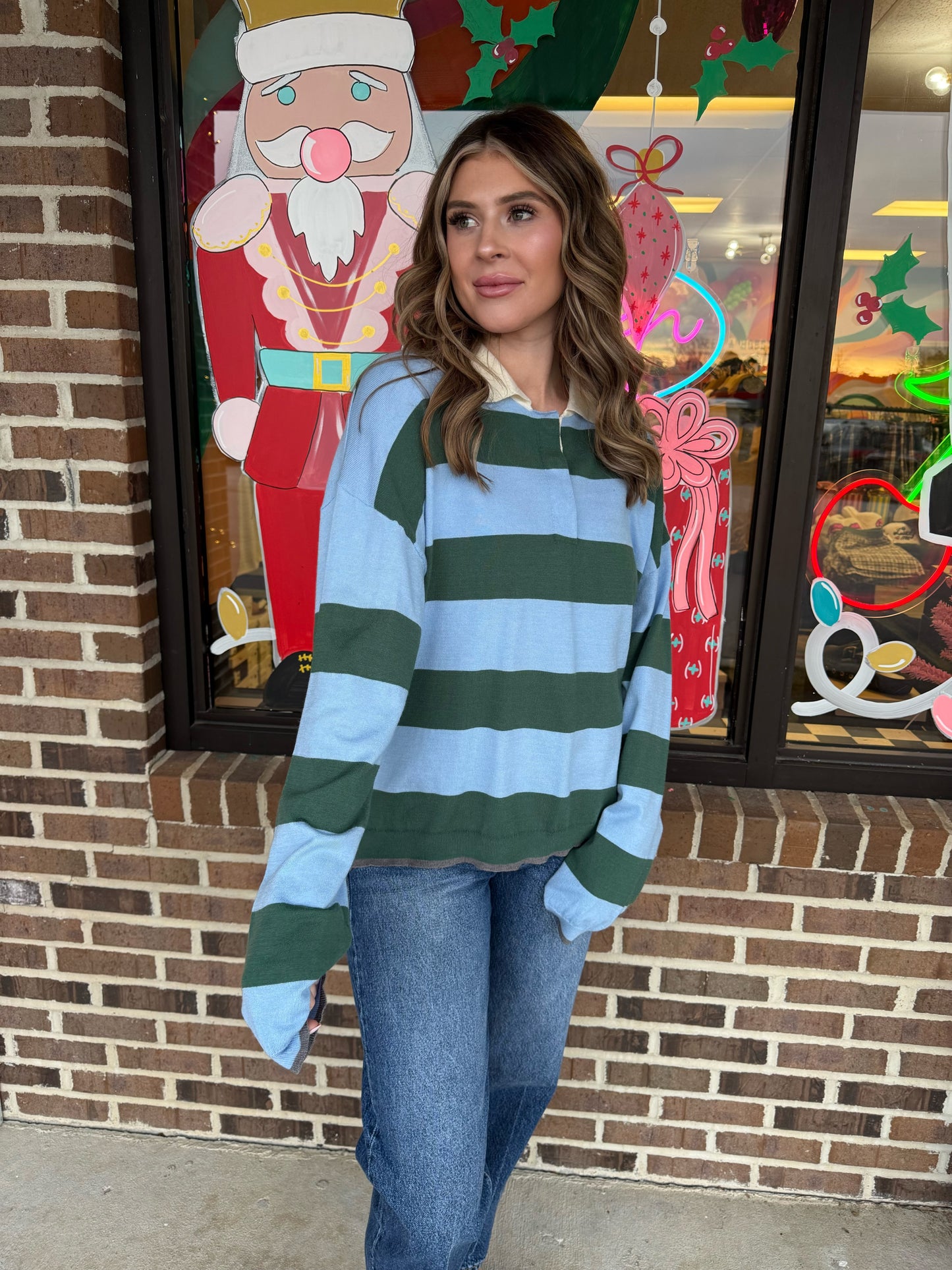 Brenley Striped Rugby Sweater