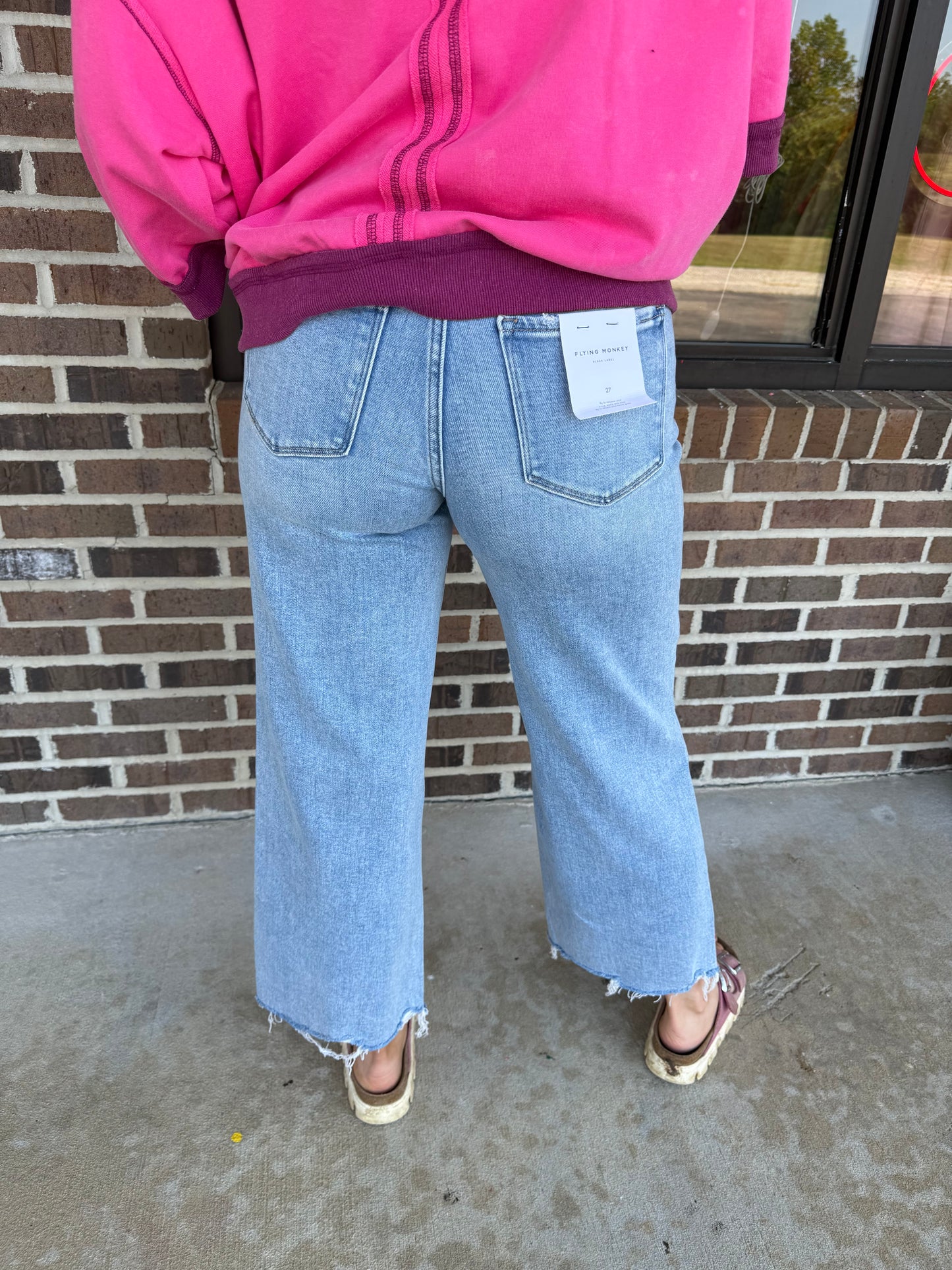 Walker High Rise Wide Leg Jeans