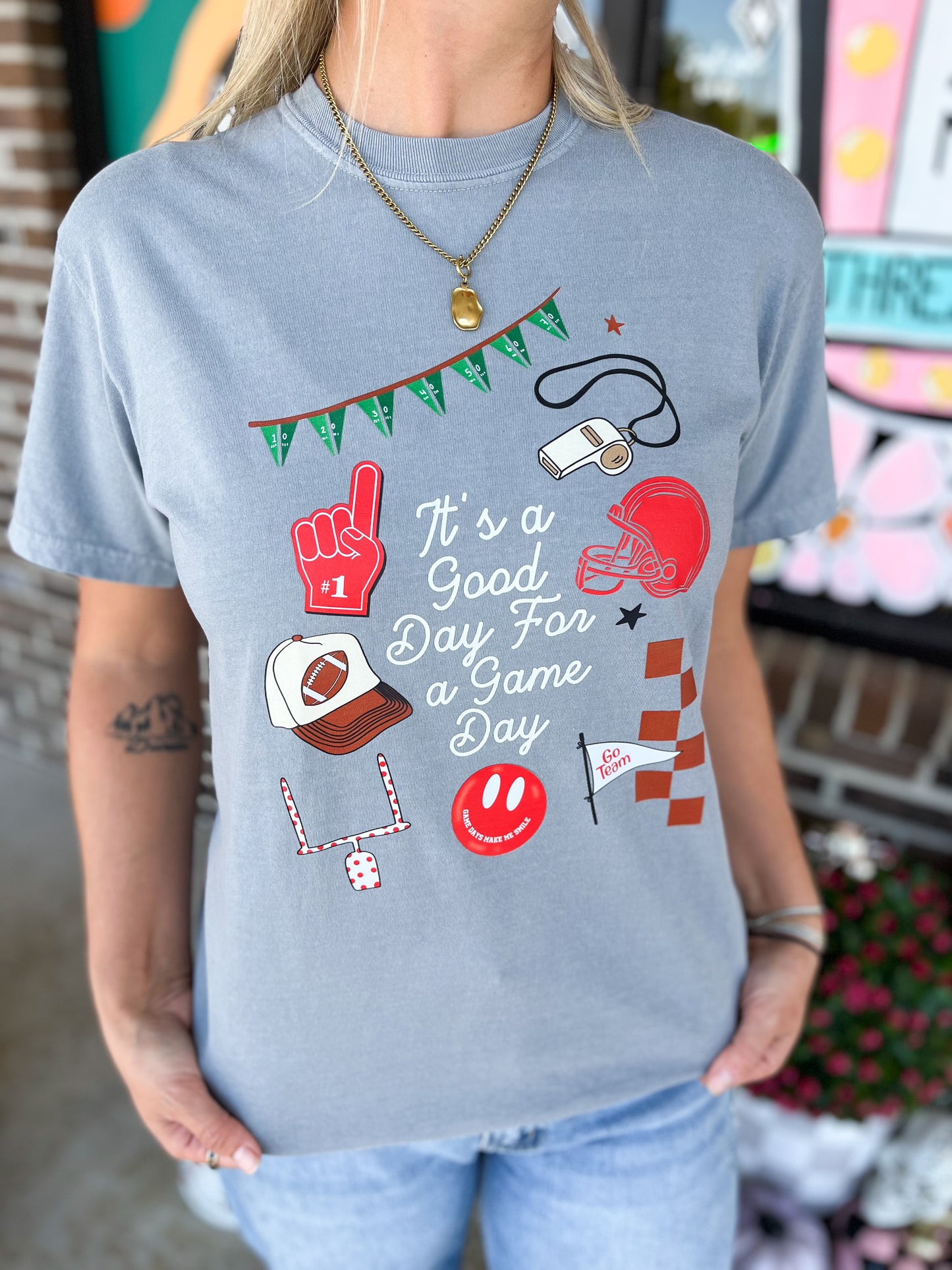A Good Day For A Game Day Graphic Tee