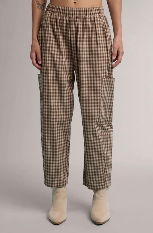 Mocha Plaid Pants