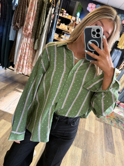 Emma Oversized Button Up Top