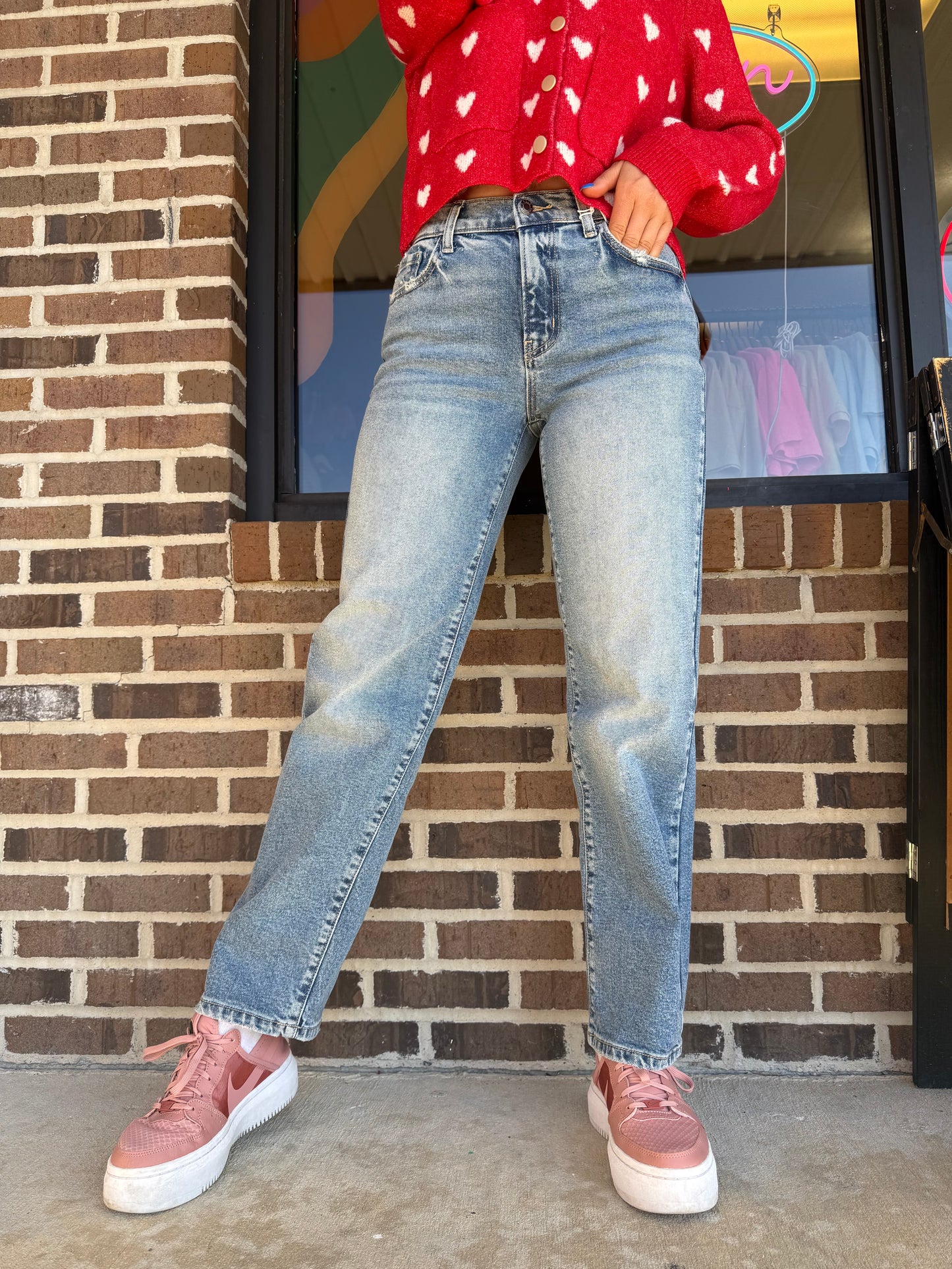 Parker Mid Rise Baggy Dad Jean