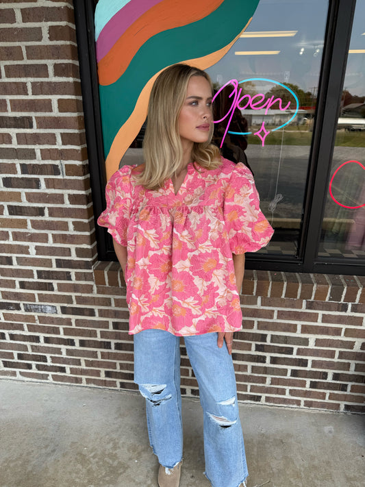 Blossom Puff Sleeve Blouse