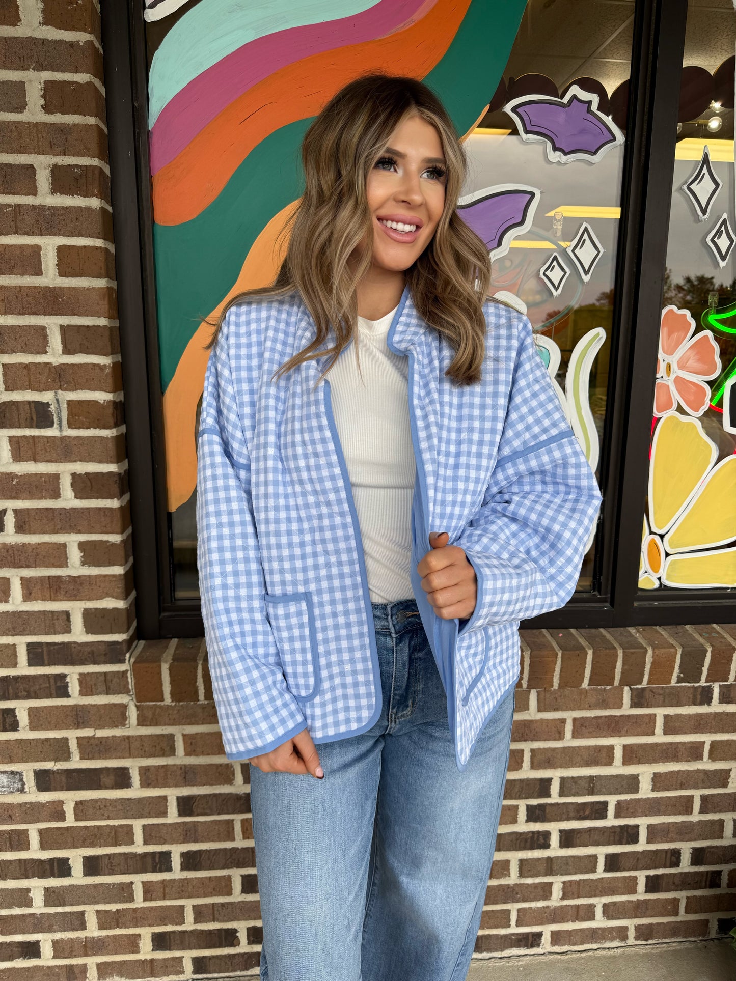 Jonna Quilted Plaid Puff Jacket