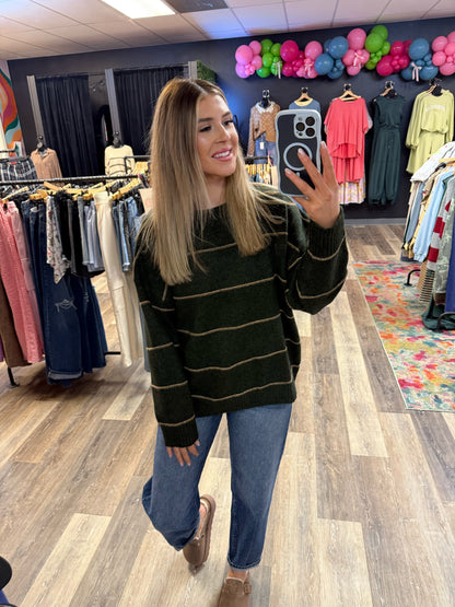 Casey Striped Oversized Sweater