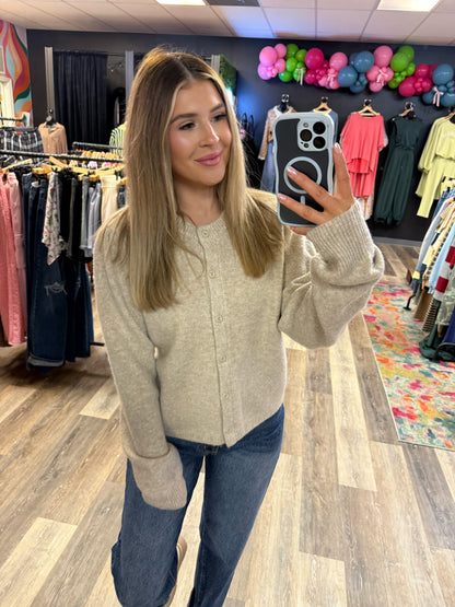 Penelope Puff Sleeve Cardigan