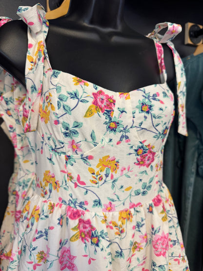 Wren Floral Print Tiered Dress