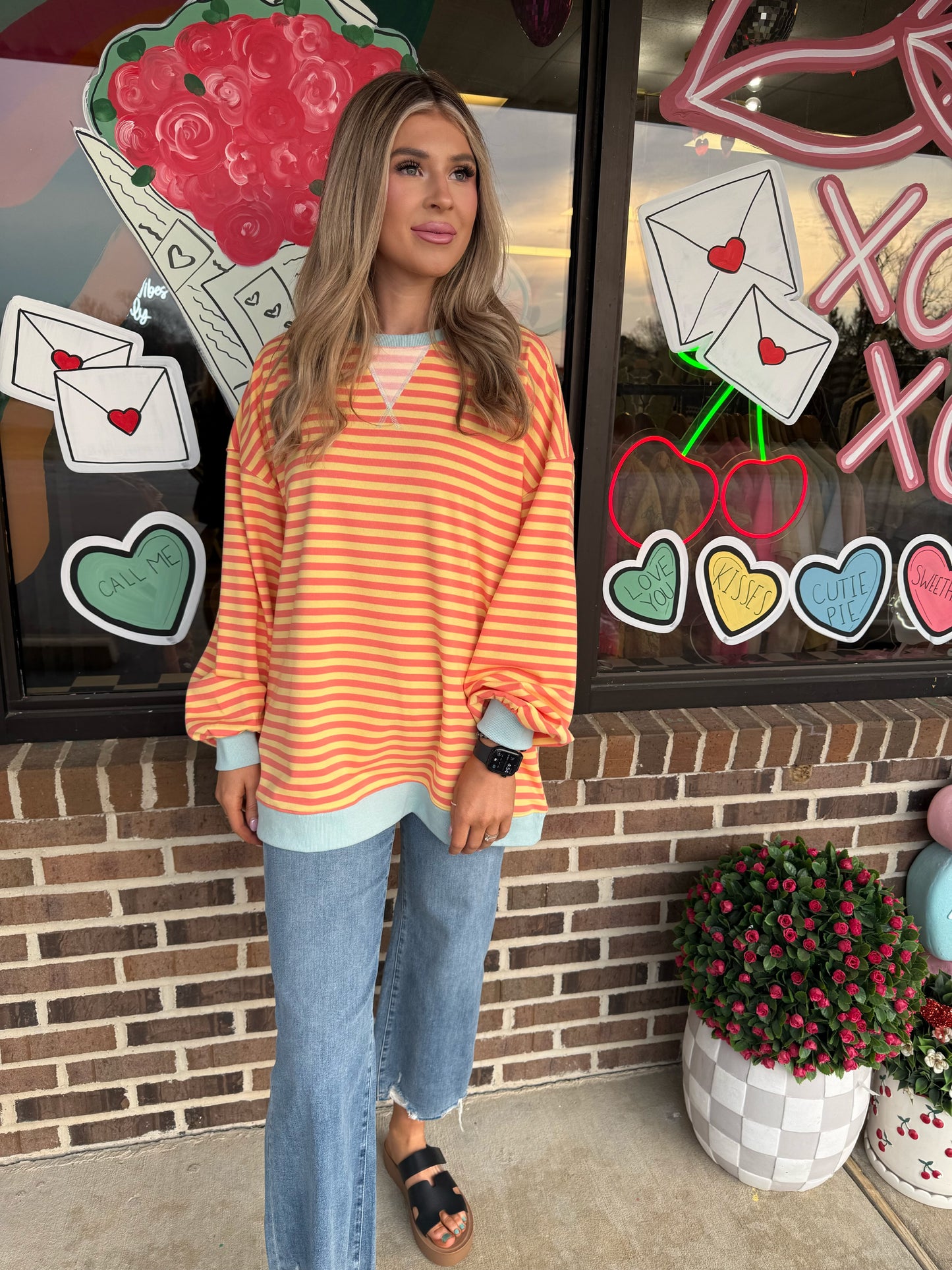 Savannah Striped Sweatshirt