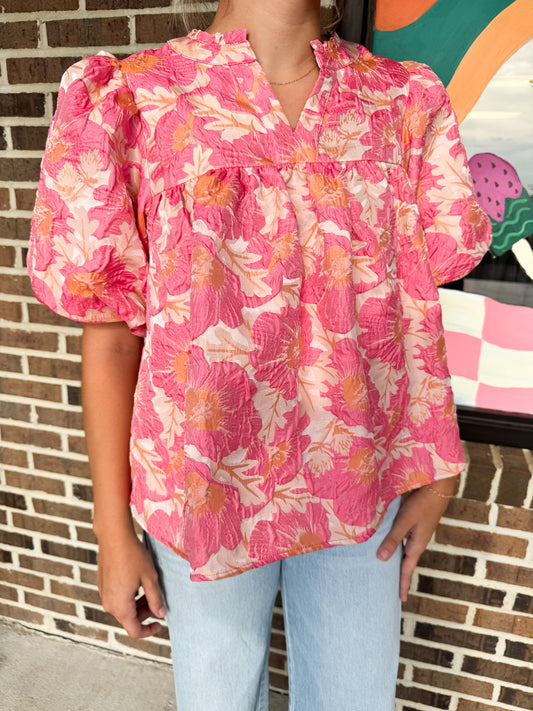 Blossom Puff Sleeve Blouse