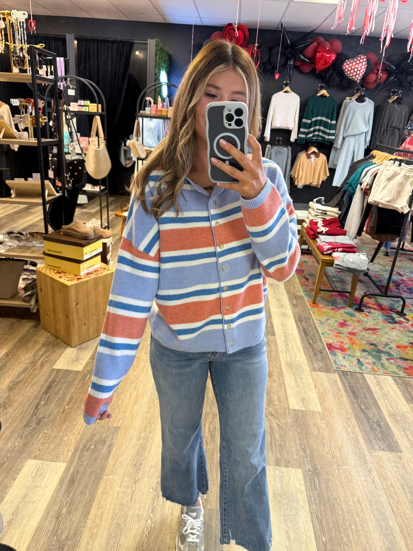 Bliss Striped Cardigan
