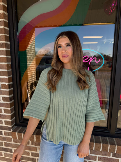Olive Knit Sweater