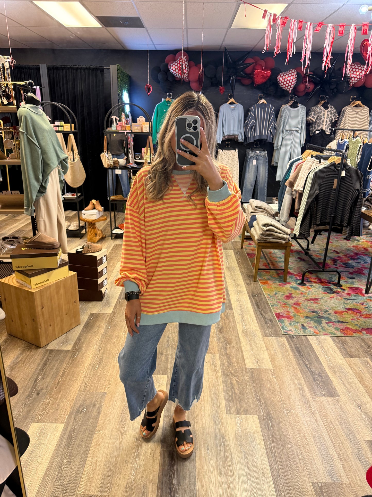 Savannah Striped Sweatshirt