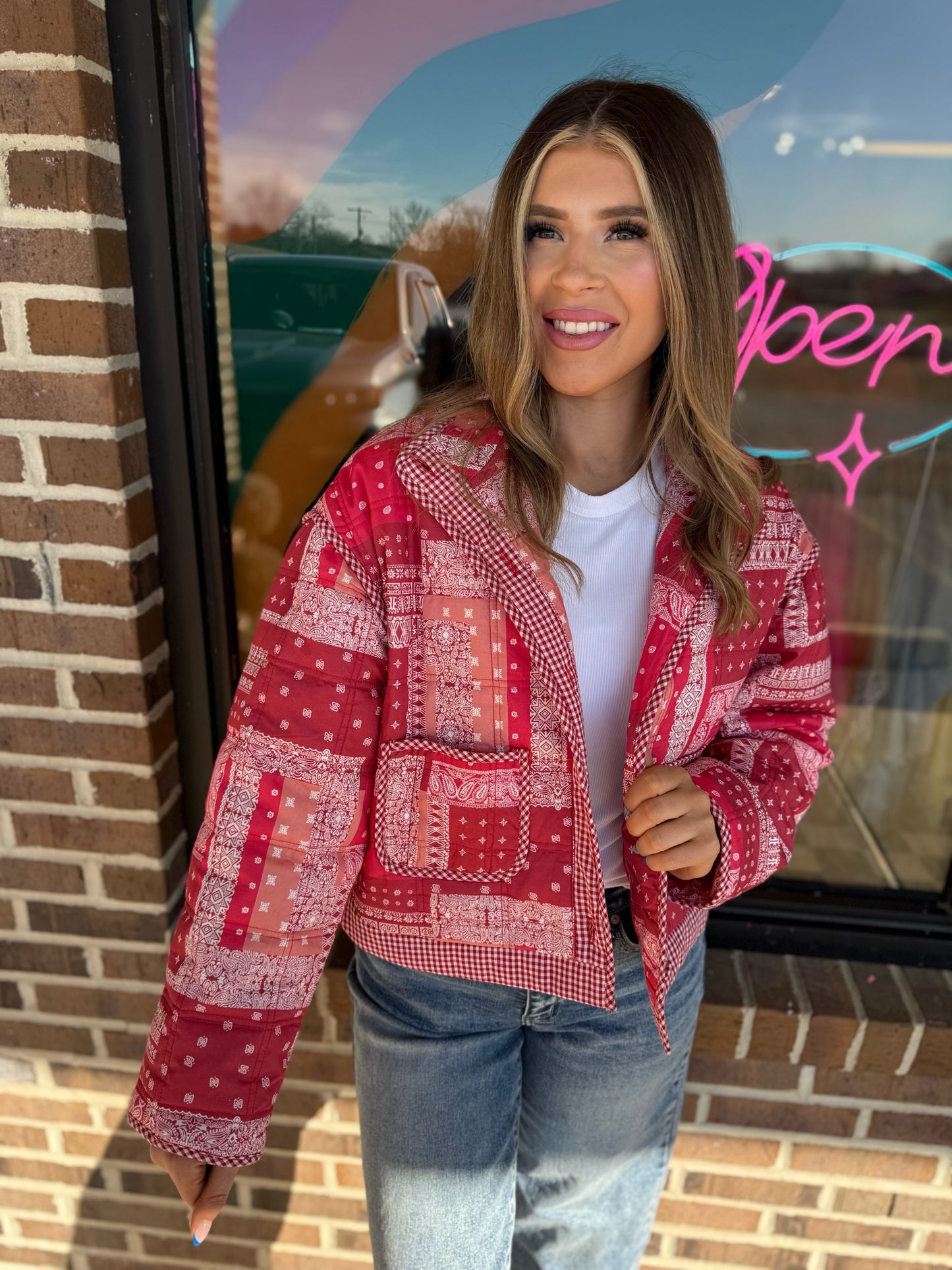 Posey Patchwork Quilted Puff Jacket