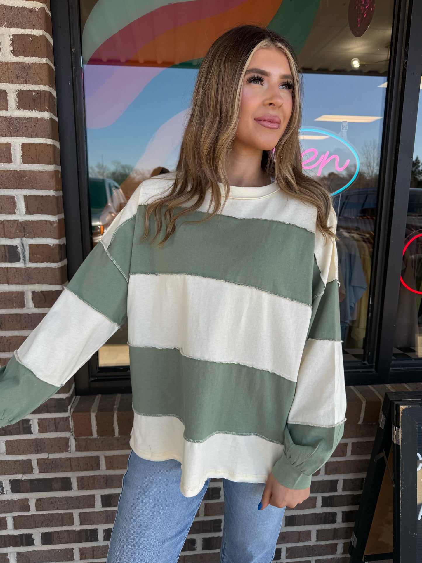 Chels Long Sleeve Pullover Top