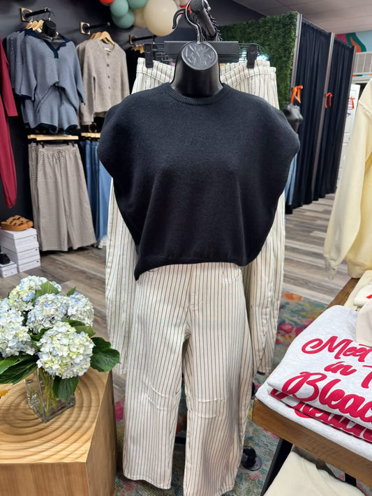 Piper Pinstripe Barrel Pants