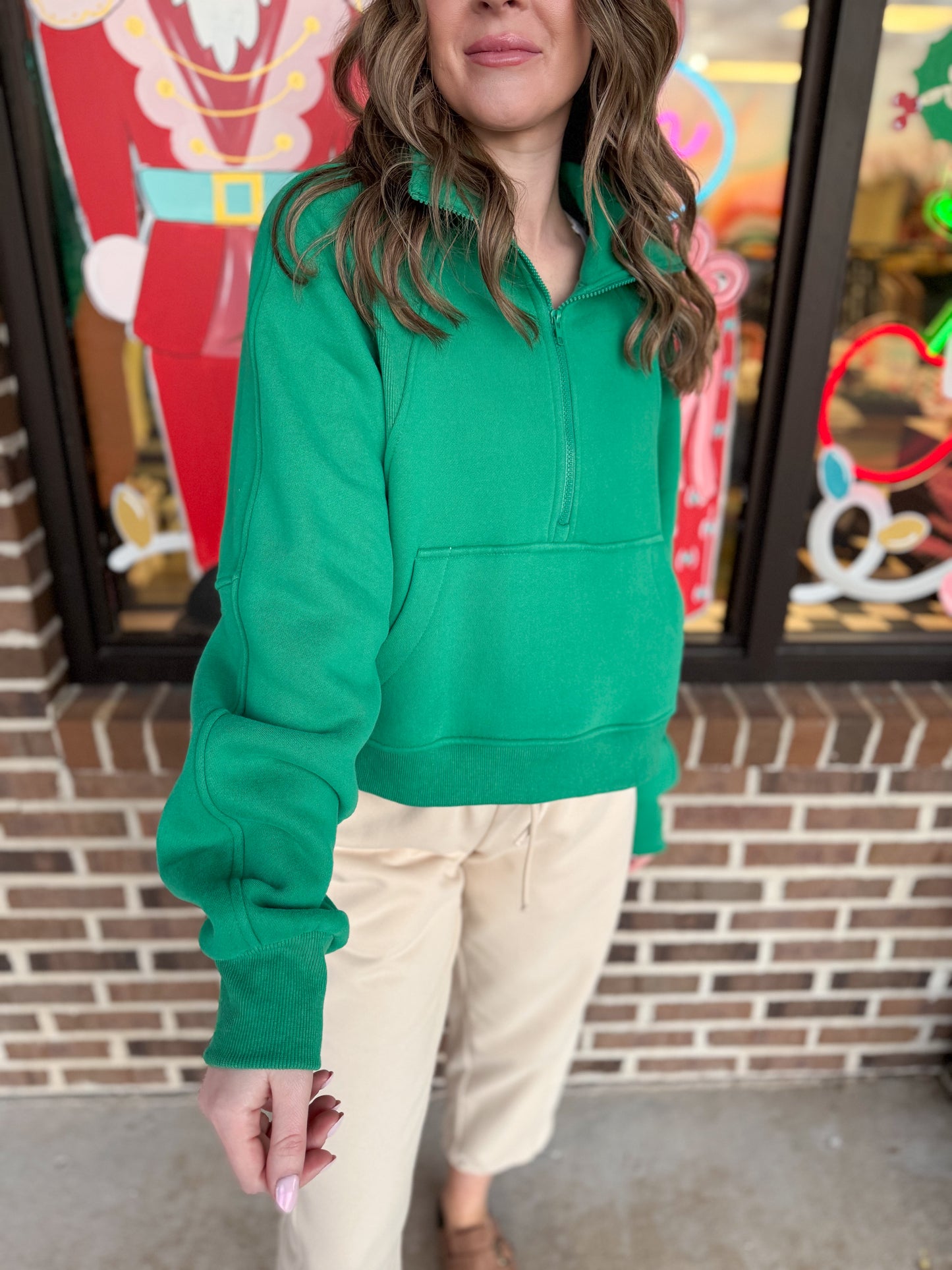 Green Scuba Pullover