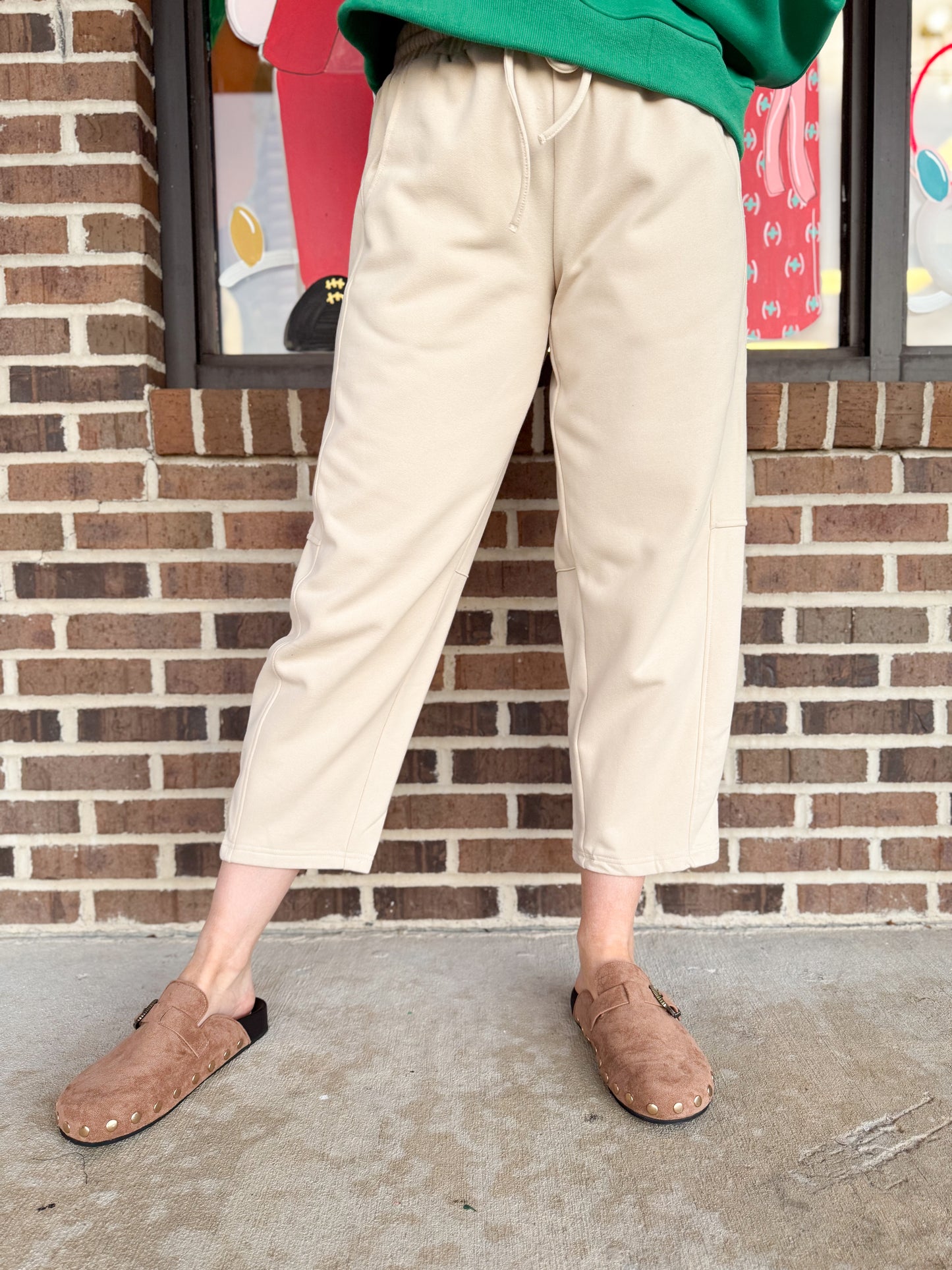 Tan Barrel Lounge Pants