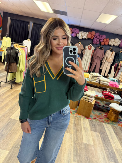 Pippa Ribbed Collared Pullover Sweater