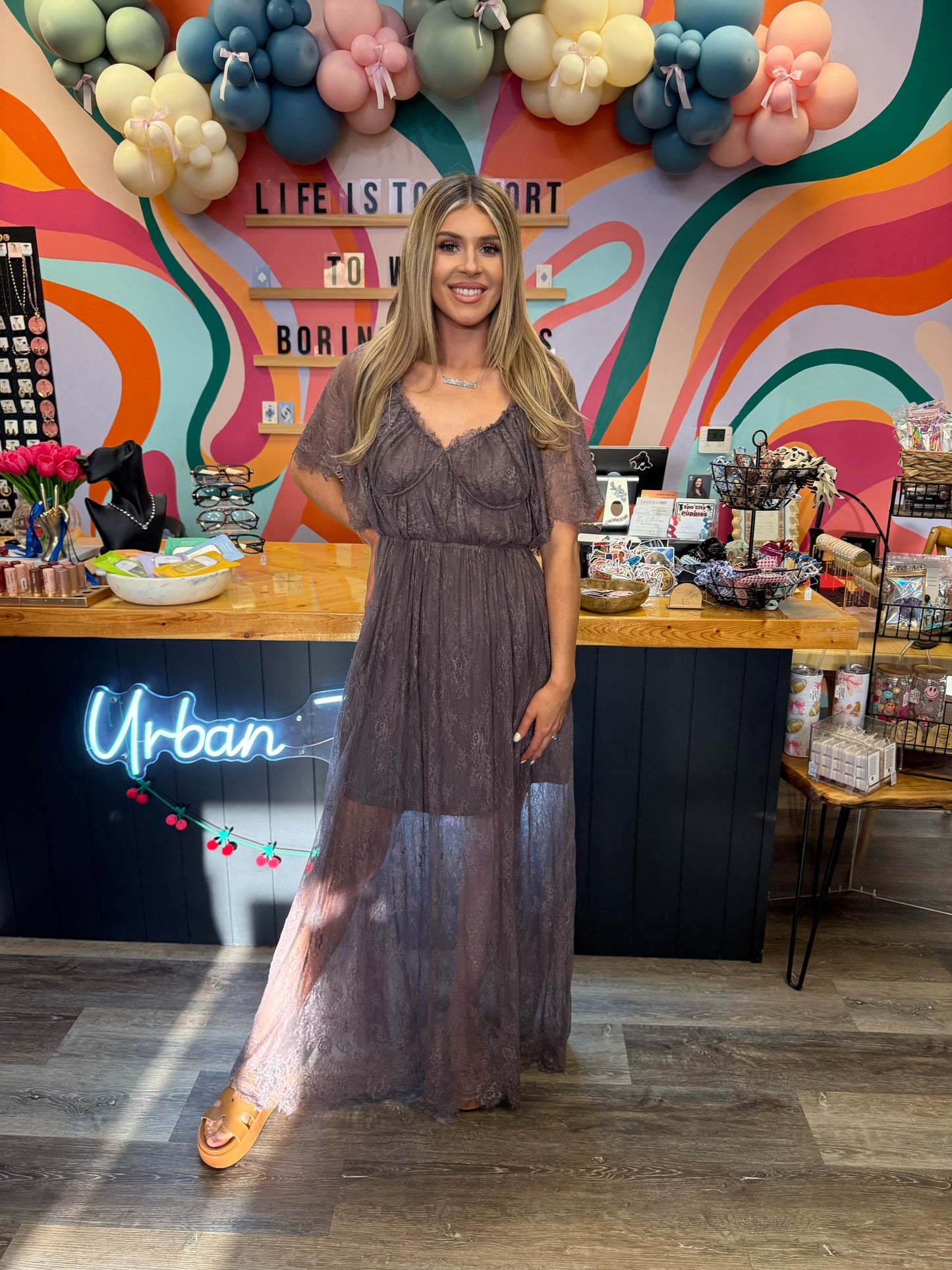 Freya Floral Lace Maxi Dress