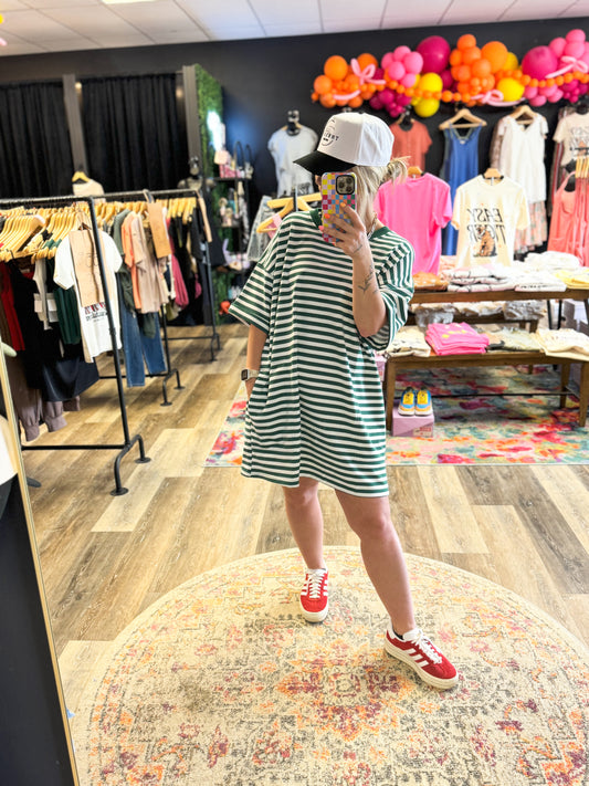 Staley Stripe T Shirt Dress