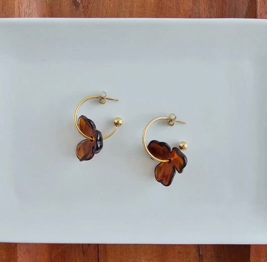 Magnolia Hoops Brown