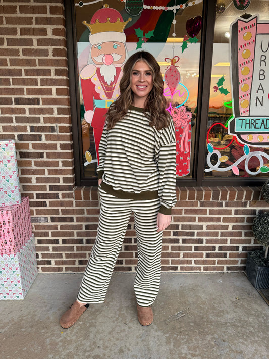 Lillian Striped Lounge Set