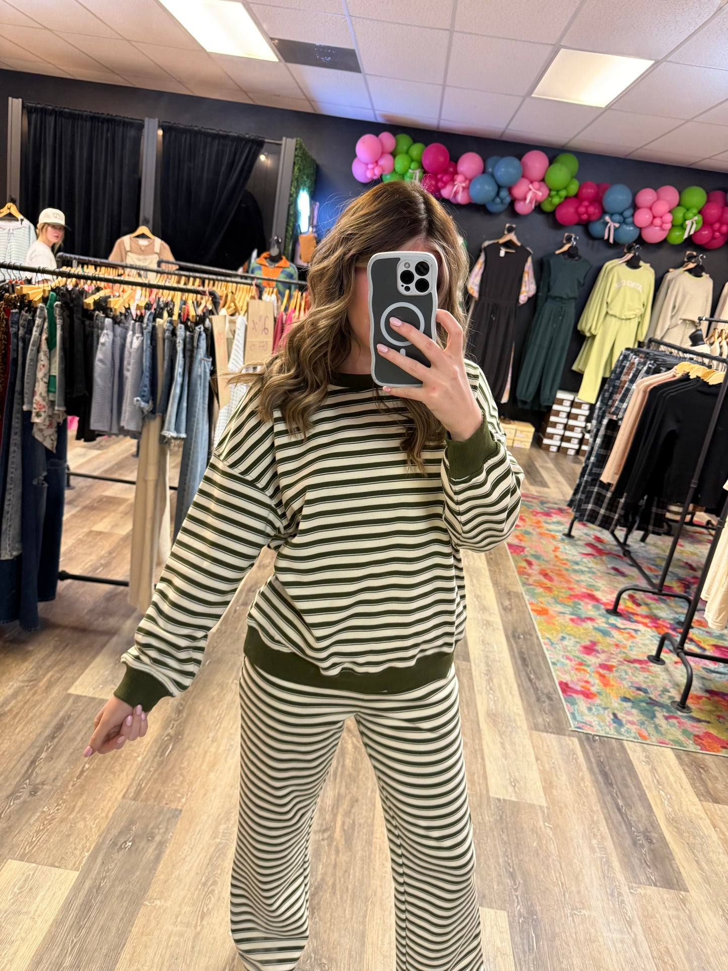 Lillian Striped Lounge Set