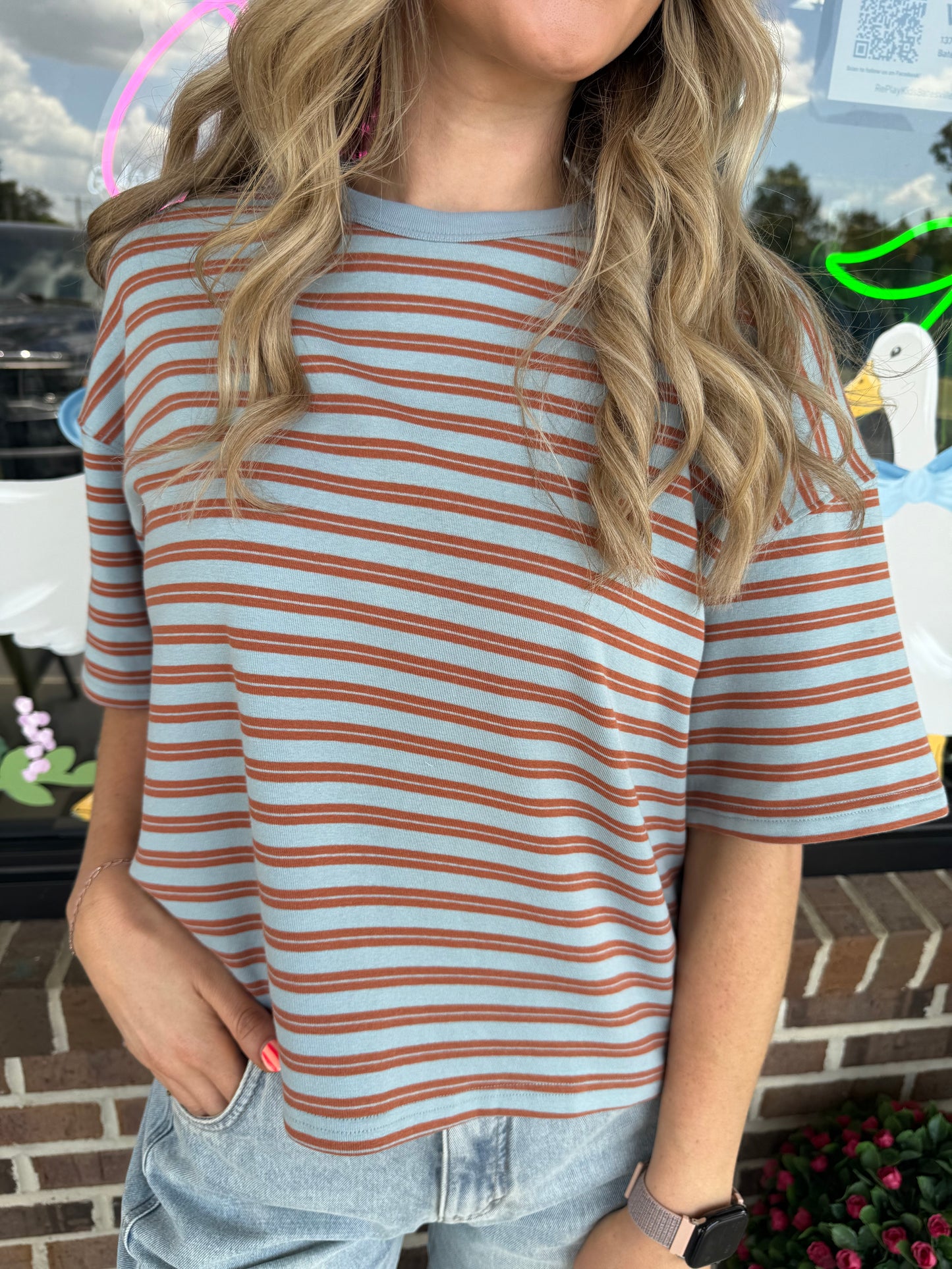 Claire Striped Tee