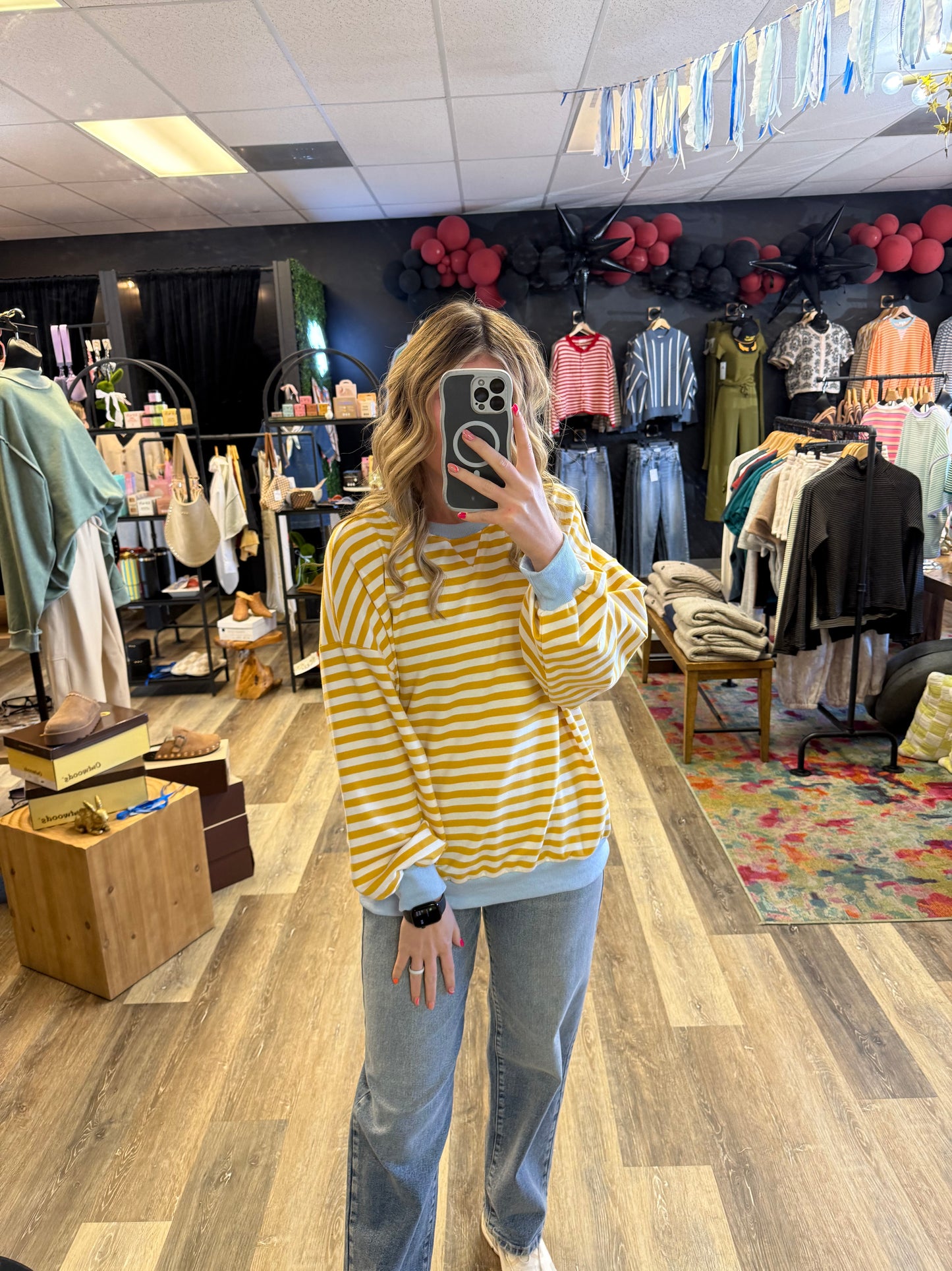 Morgan Striped Sweatshirt