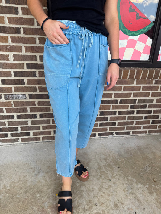 Sunday Blues Barrel Lounge Pants