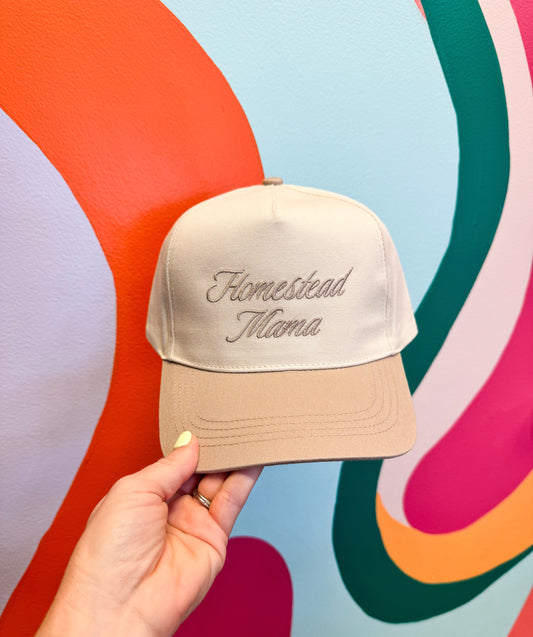 Homestead Mama Embroidered Hat