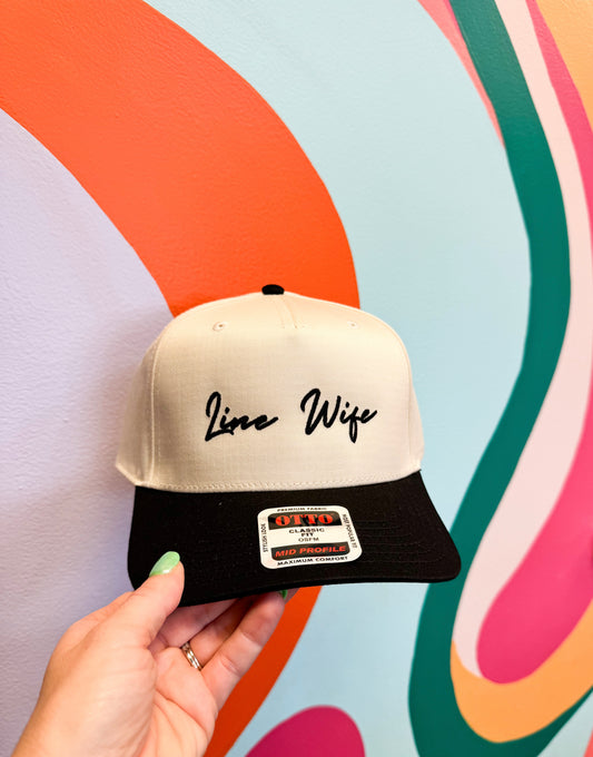 Line Wife Embroidered Hat