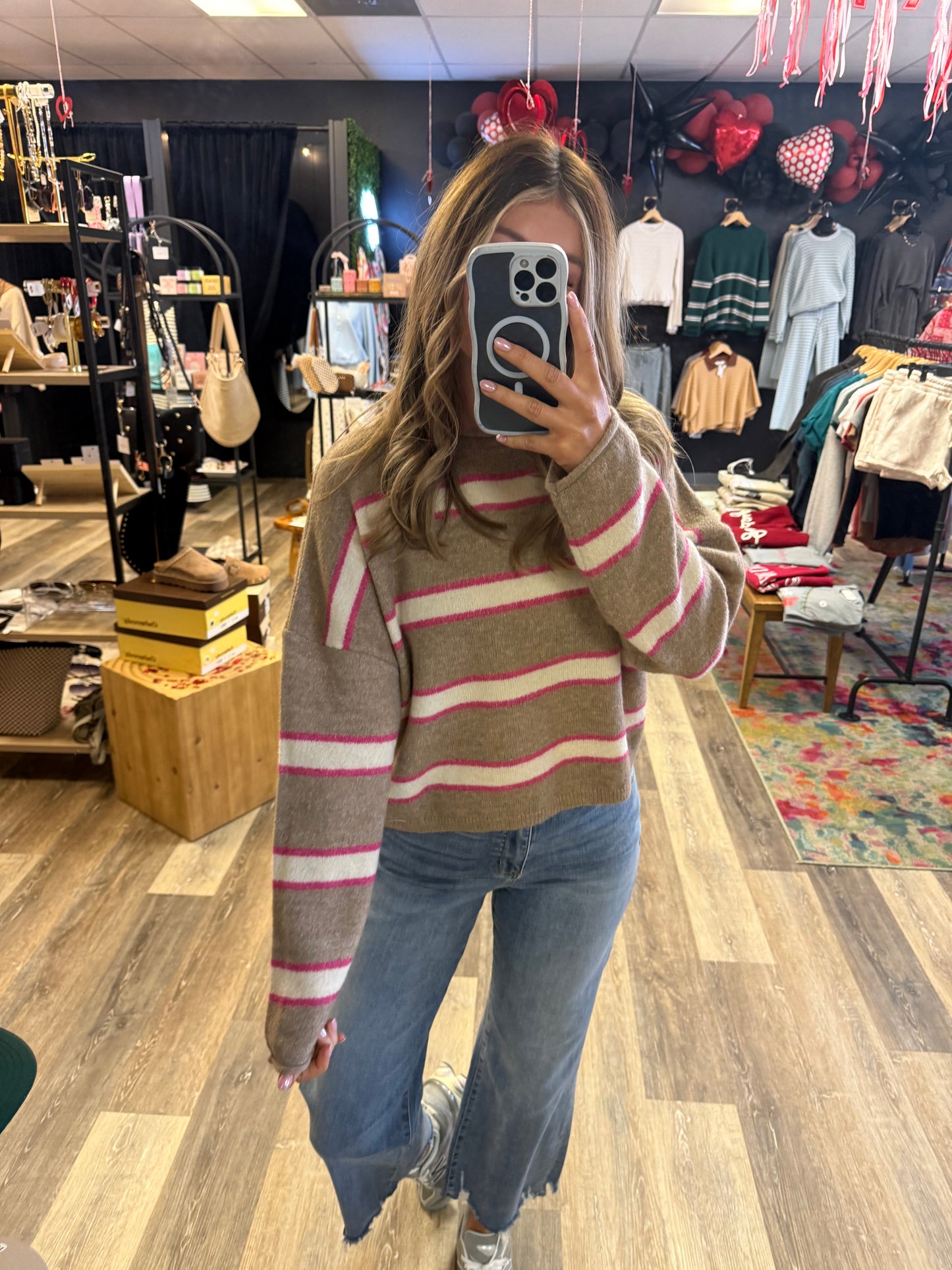 Brielle Striped Sweater