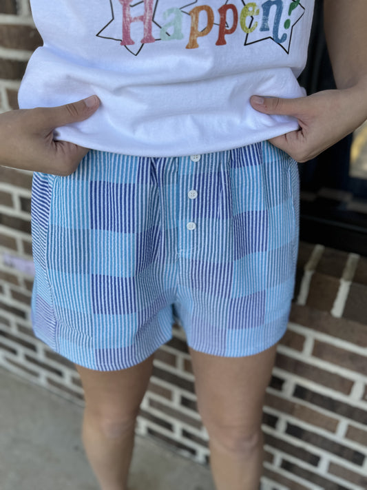 Blue Pastel Boxer Shorts