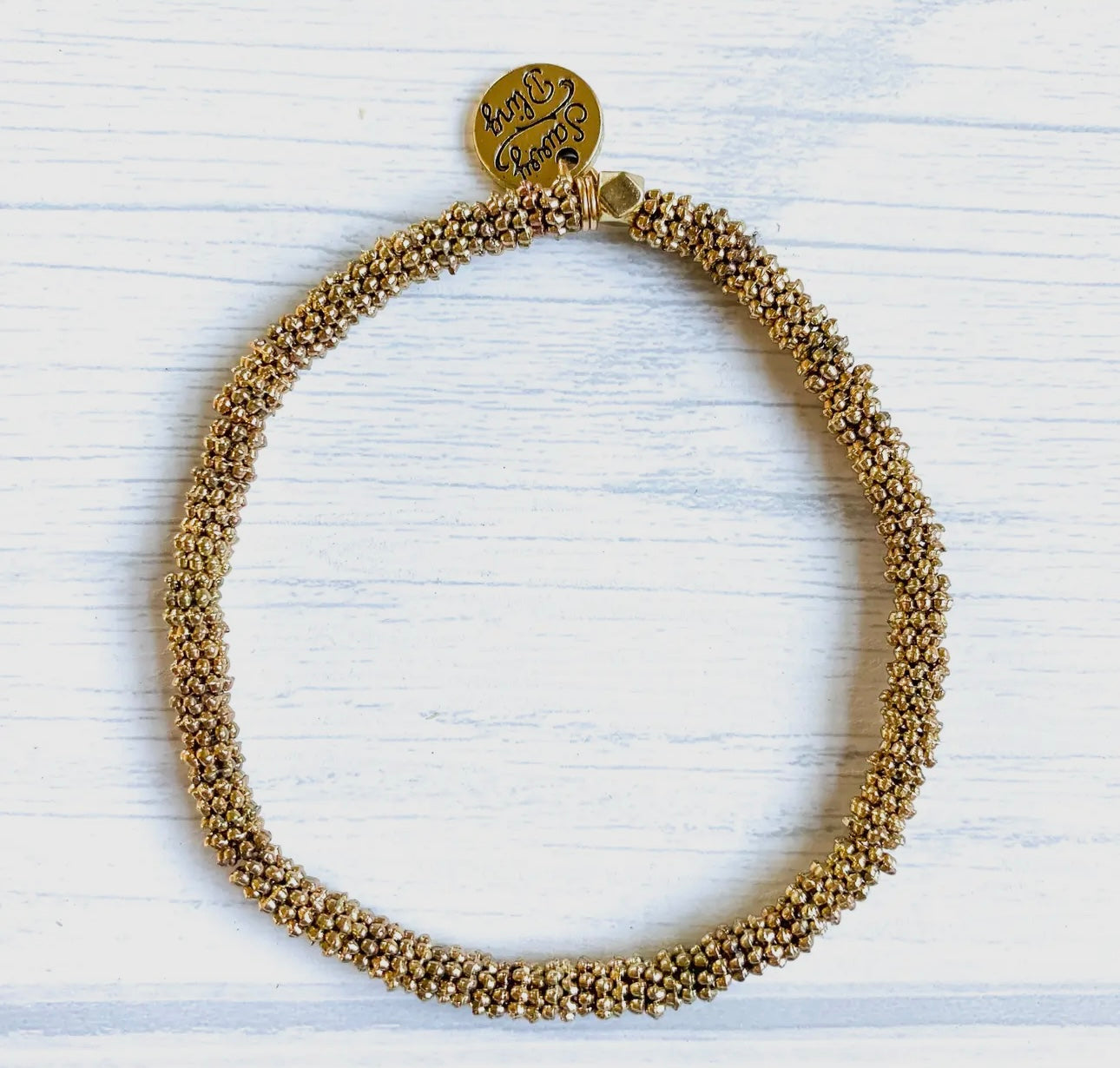 Small Gold Flower Shape Bracelet