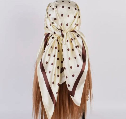 Happy Bandana Silk Scarf