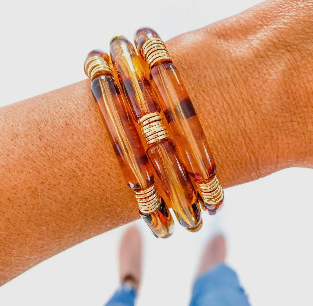 Tortoise Bamboo Bracelet