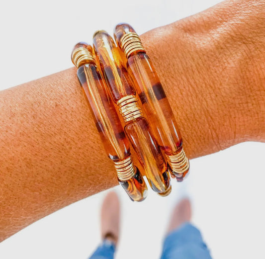 Tortoise Bamboo Bracelet