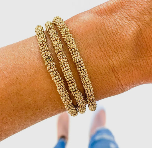 Small Gold Flower Shape Bracelet