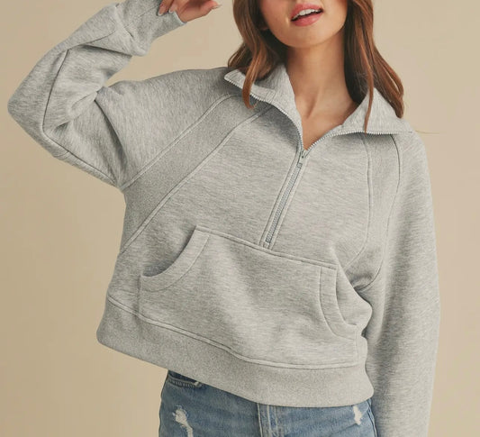 Heather Scuba Pullover