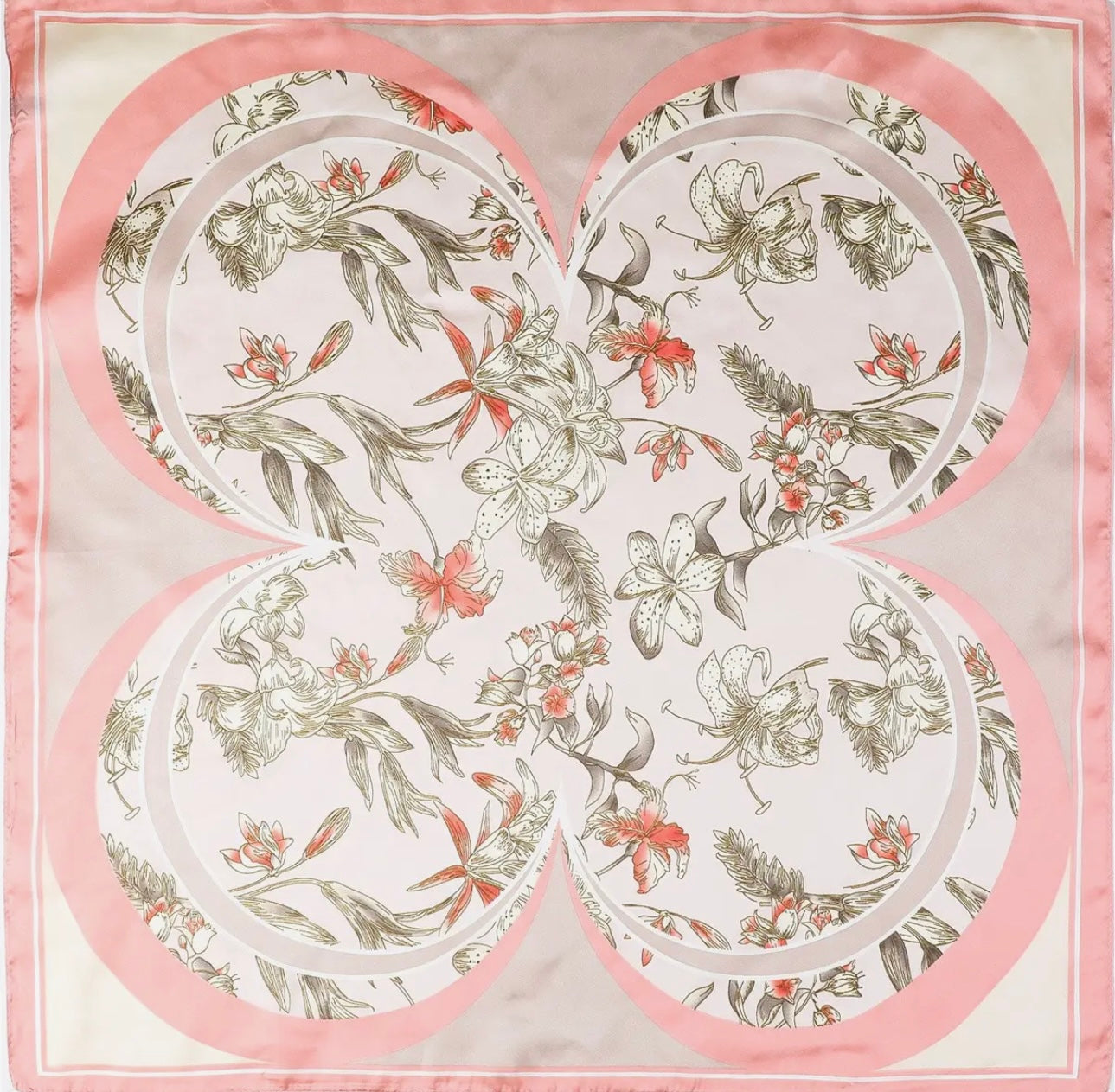 Wildflowers Bandana Silk Scarf