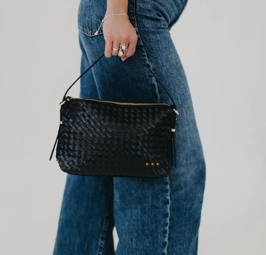 Hattie Hobo Woven Shoulder Bag