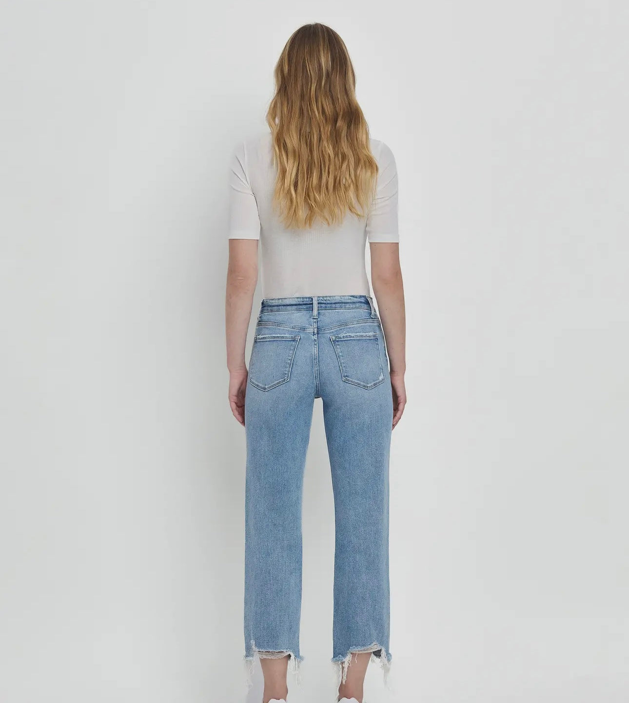 Victoria High Rise Straight Denim