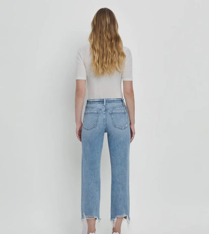 Victoria High Rise Straight Denim
