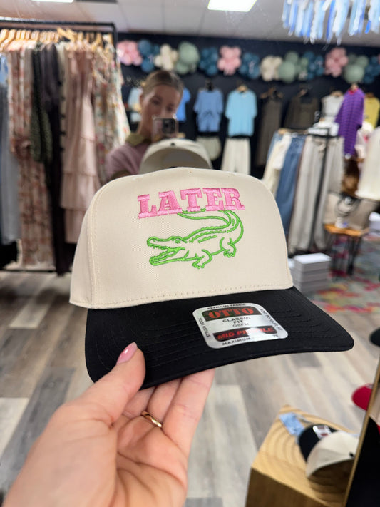 Later Gator Emboirdered Hat