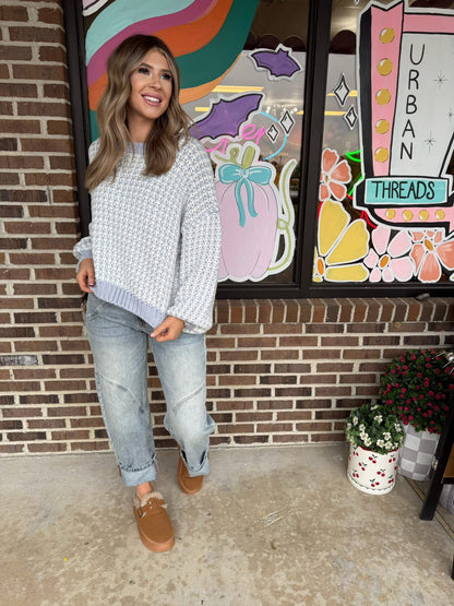 Tressie Two Tone Chunky Sweater