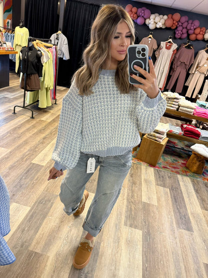 Tressie Two Tone Chunky Sweater